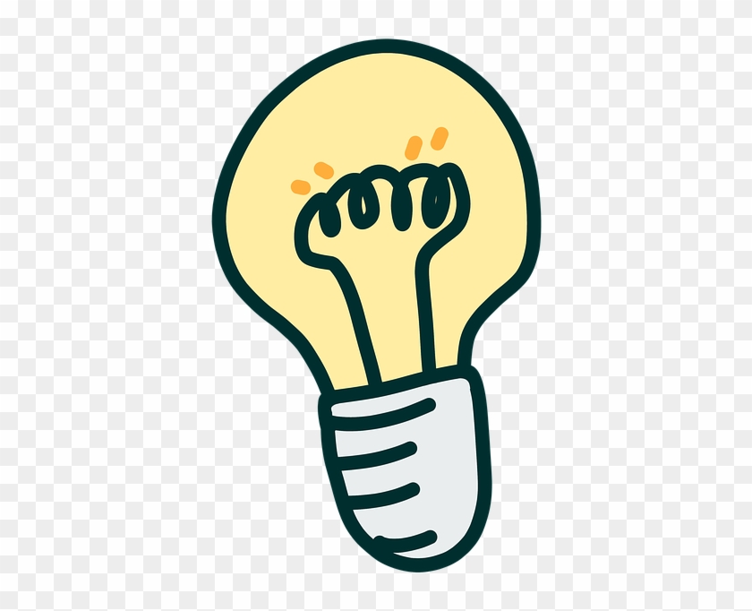 Light Idea Lamp - Idee Lamp Png Clipart #1996531