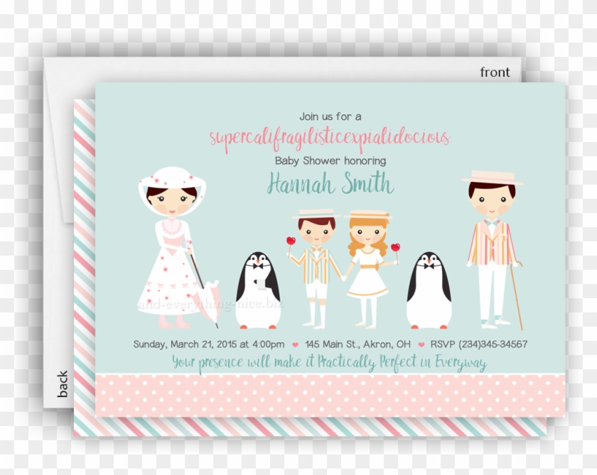 Mary Poppins Party Invitation • Baby Shower Birthday - Mary Poppins Party Invitations Clipart #1996673