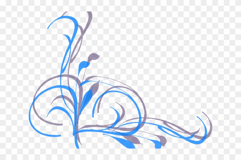 Vector Swirl Clipart Simple - Blue Swirl Clip Art - Png Download