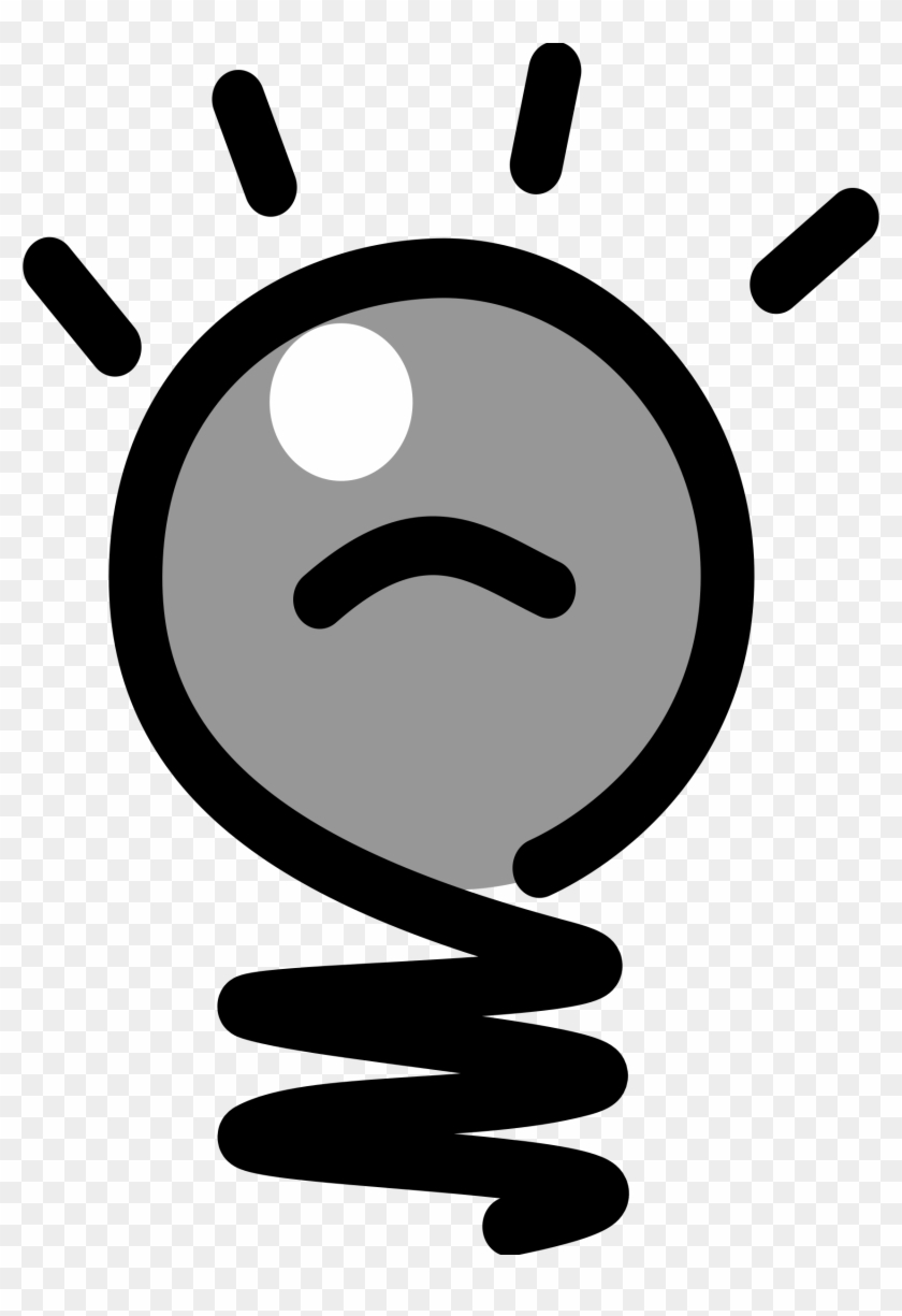 This Free Icons Png Design Of No Idea - Light Bulb Idea Clipart