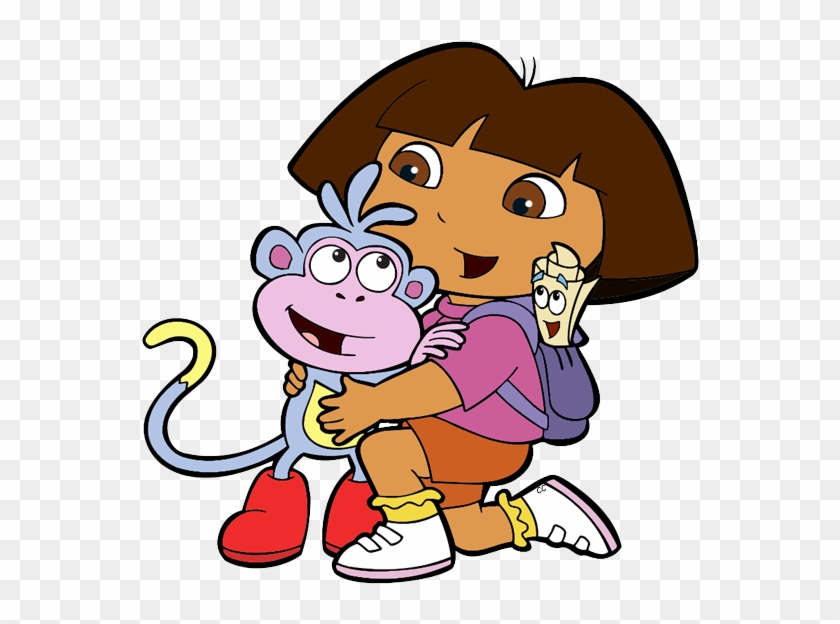 Dora The Explorer Clip Art Images - Dora Boots And Map - Png Download