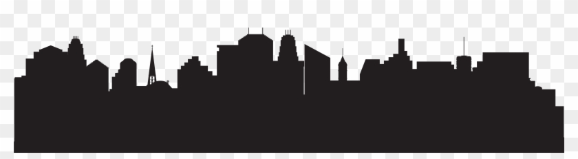 Transparent Cityscape Transparent Background - Silhouette Clipart