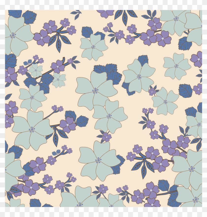 Medium Image - Yellow Floral Background Vintage Clipart