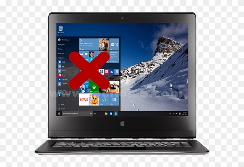 How To Fix Windows 10 Start Menu, Apps, Cortana Not - Ideapad 100s Clipart