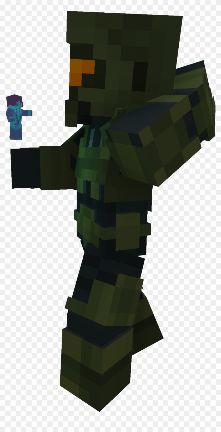 Keyboard Arrow Downa Fun Pose Of Chief And Cortana - Dibujos De Robot De Minecraft Clipart