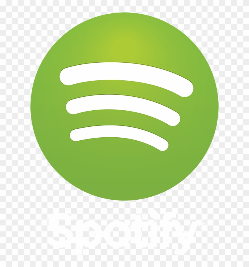 Spotify-white - Spotify Logo Png Clipart #1998554