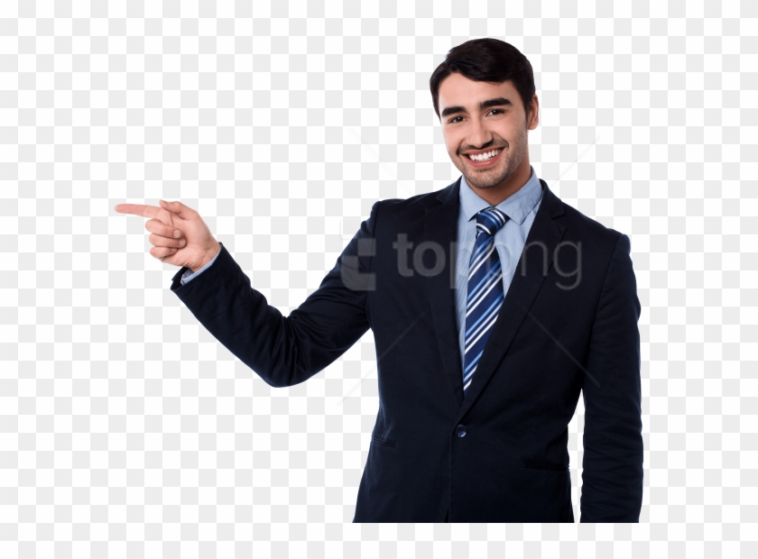 Free Png Download Men Pointing Left Png Images Background - Guy In Business Suit Clipart #1999232