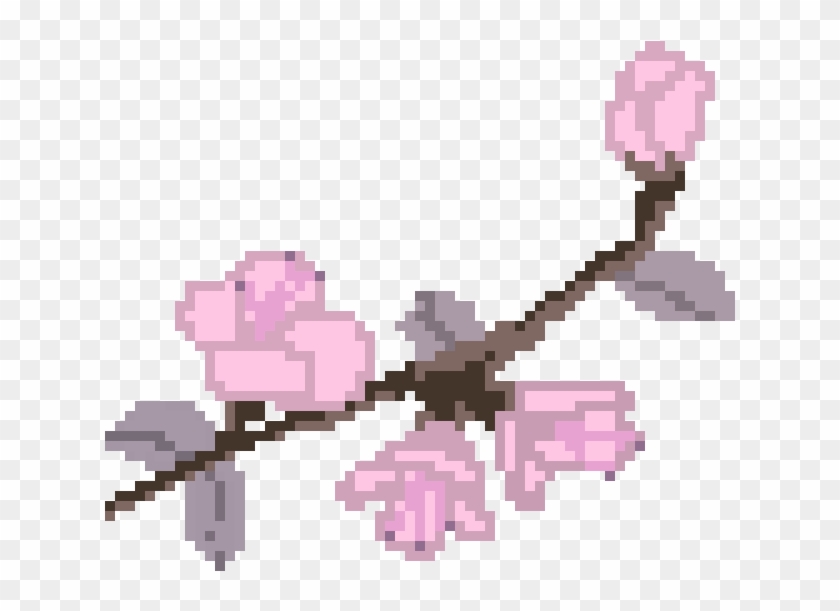 Pixel Art Sakura Tree , Png Download - Sakura Tree Pixel Art Clipart #20071