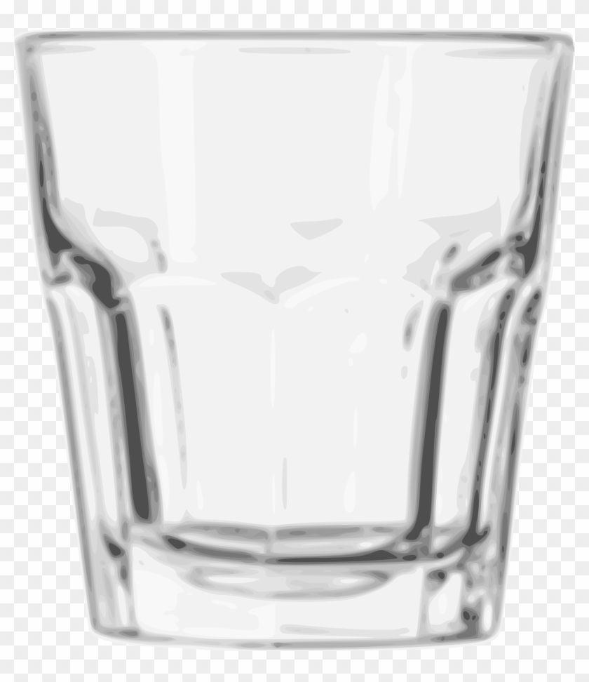 Open - Old Fashioned Rock Glass Clipart