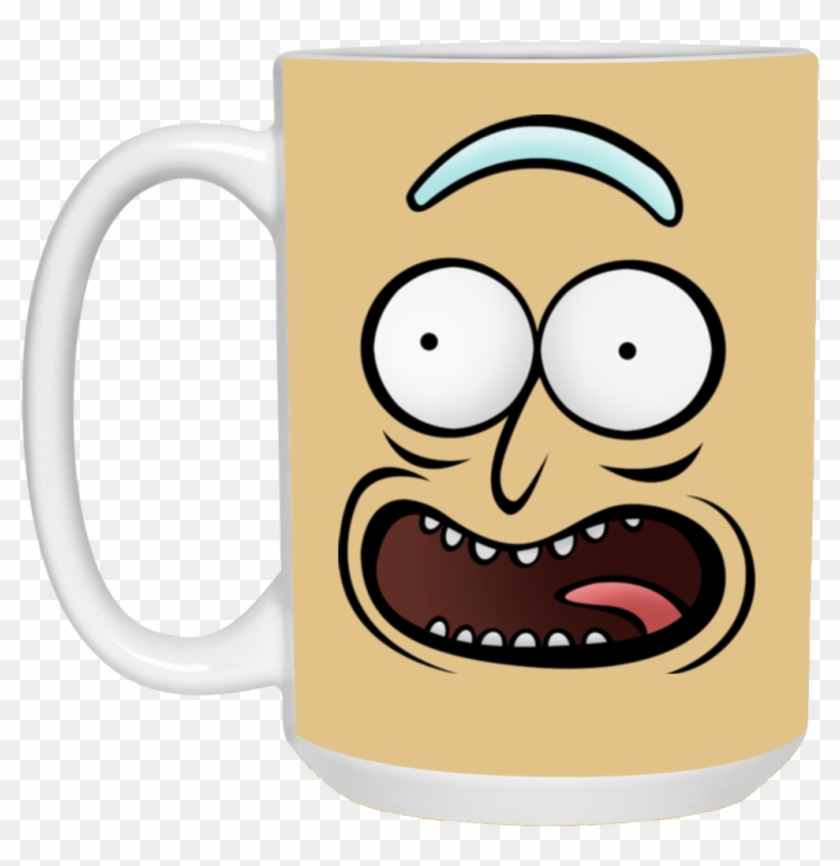 Rickz Pickles Funny Face Emoji Rick Mug Cup Gift Clipart