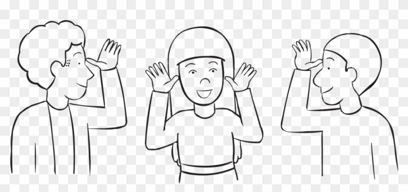 Antlers - Line Art Clipart