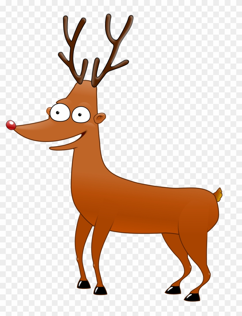 Reindeer Free Download Png - Cartoon Reindeer Png Clipart #20767