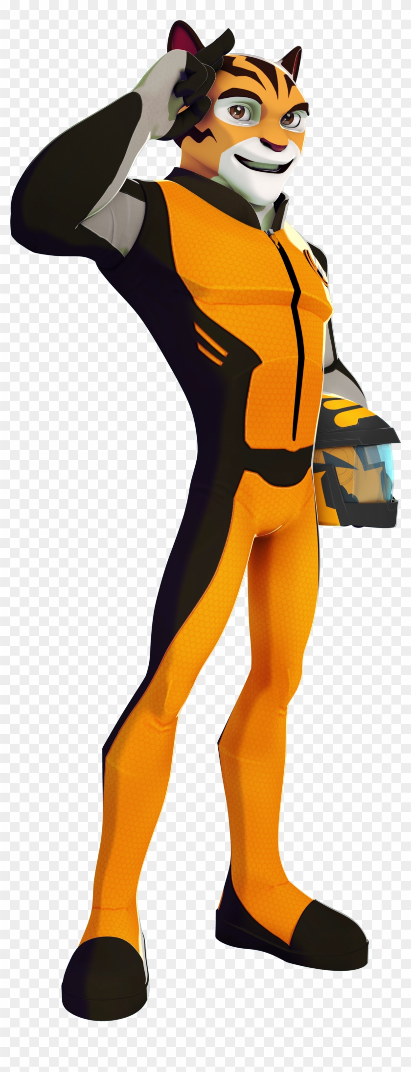 Tag The Tiger - Cartoon Clipart