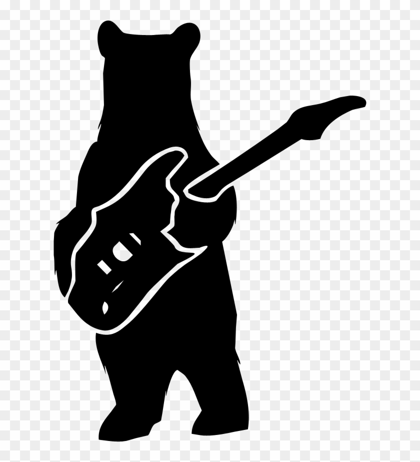Rock Star Clipart 0 - Siluetas Blanco Y Negro Acdc - Png Download
