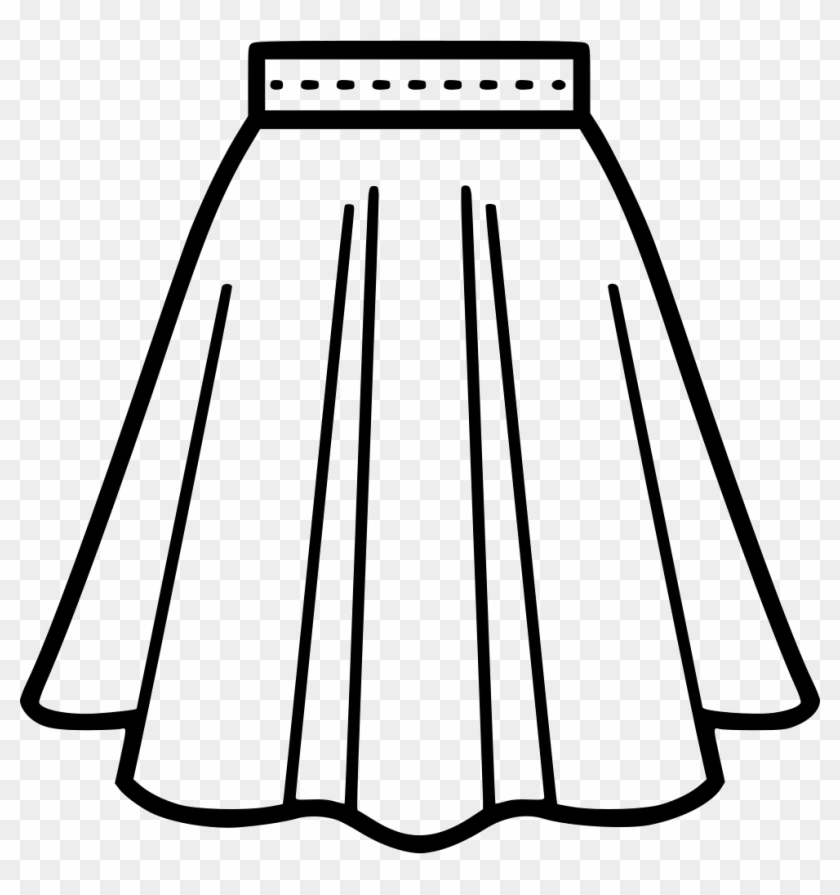 Png File - Skirt Black And White Clip Art Transparent Png #21287