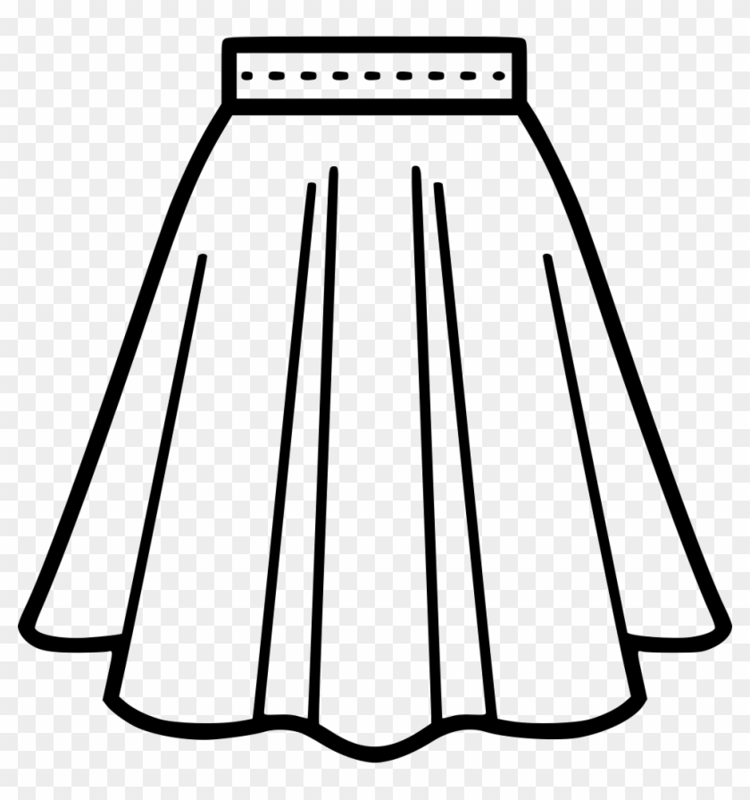 Png File - Skirt Black And White Clip Art Transparent Png