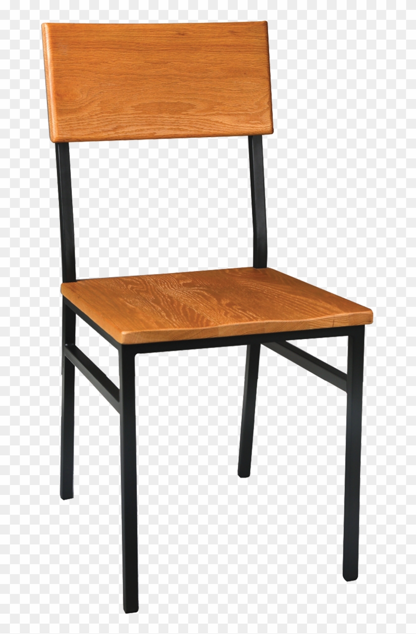 Metal Rustic Wood Chair - Sillas De Metal Con Madera Clipart