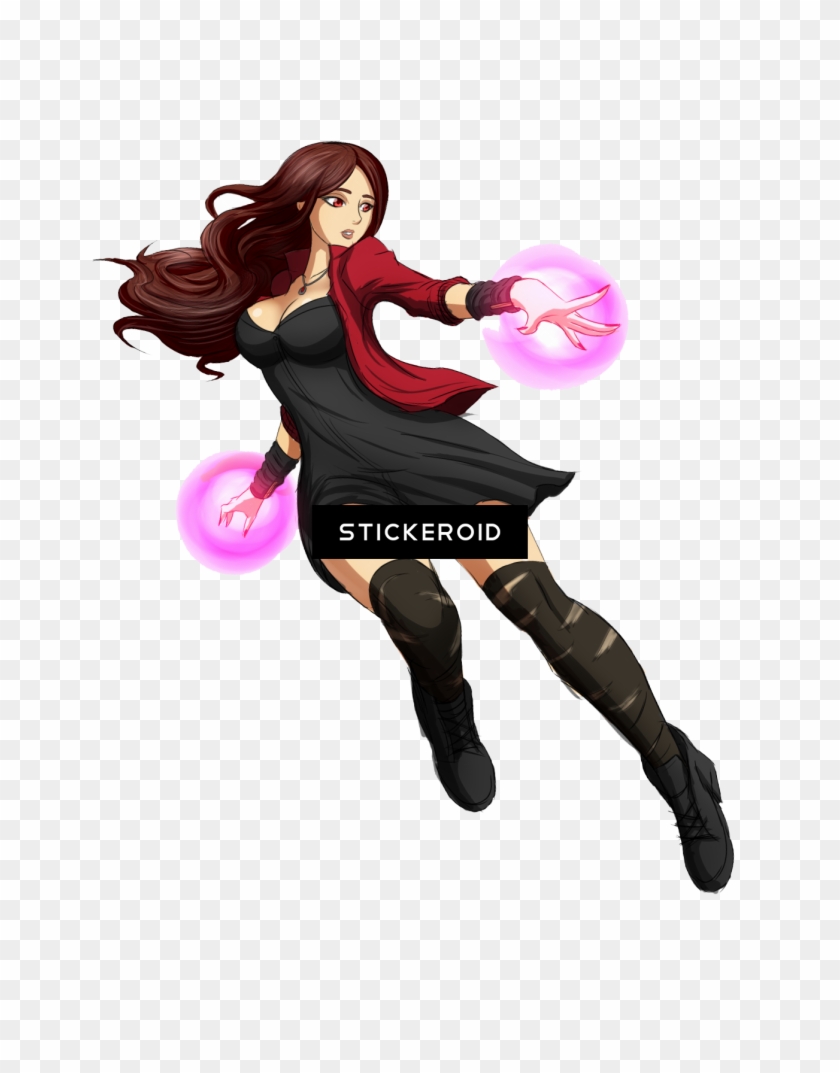 Scarlet Witch - Wanda Maximoff Cartoon Png Clipart #21748