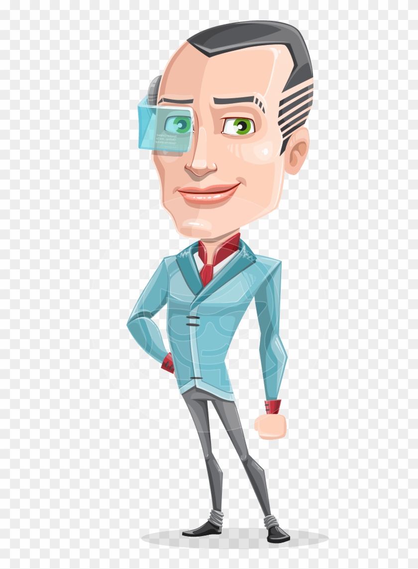 Shane The Dimplomatic Future Guy - Futuristic Man Cartoon Png Clipart