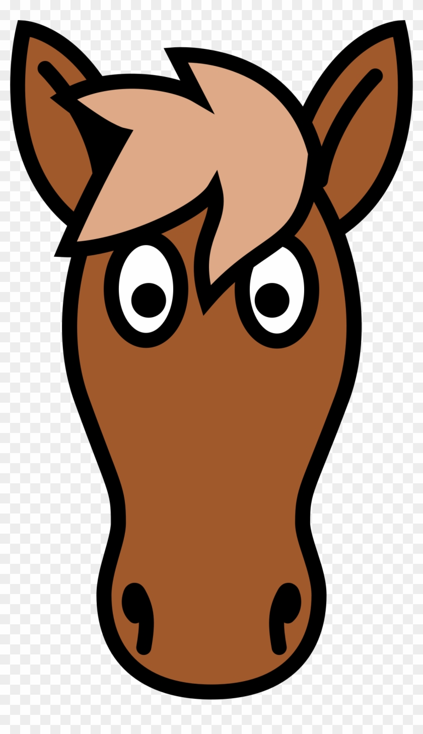 Big Image - Simple Clipart Horse Head - Png Download #21914