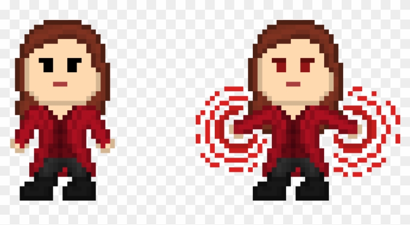 Scarlet Witch - Scarlet Witch Pixel Art Clipart #22001