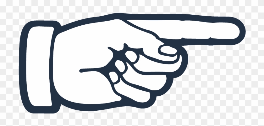 Pointing Finger Png Image - Pointing Finger Clipart Black And White Transparent Png #22065