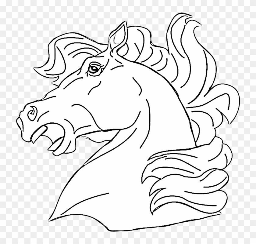 Coloring Pages Horse Head Croke - Coloring Pages Of Animals Clipart #22167