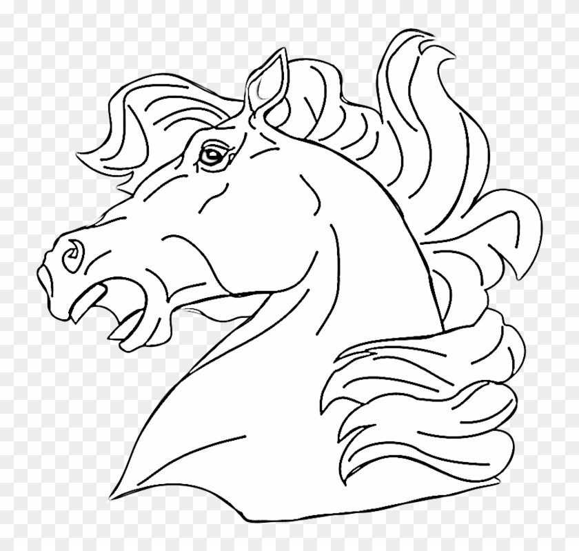 Coloring Pages Horse Head Croke - Coloring Pages Of Animals Clipart