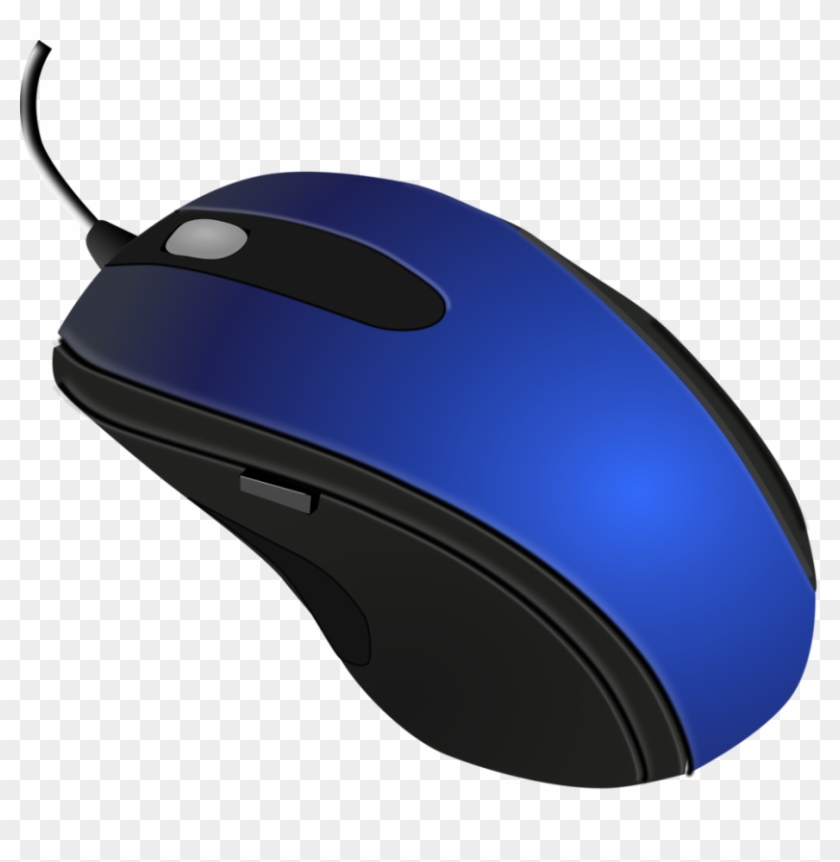 Blue Black Computer Mouse - Computer Mouse Png Clipart #22297