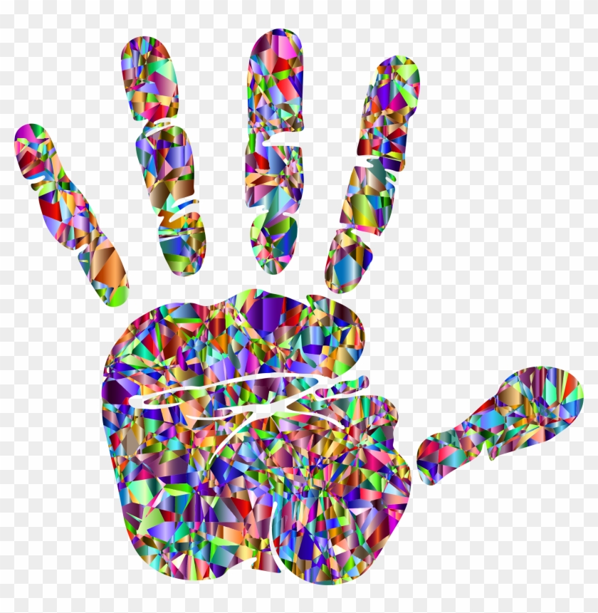 This Free Icons Png Design Of Technicolor Handprint Clipart