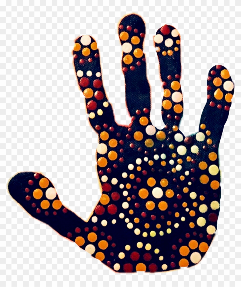 Hand Handprint Print Indigenous Australia Jennifer - Indigenous Handprint Clipart #22409