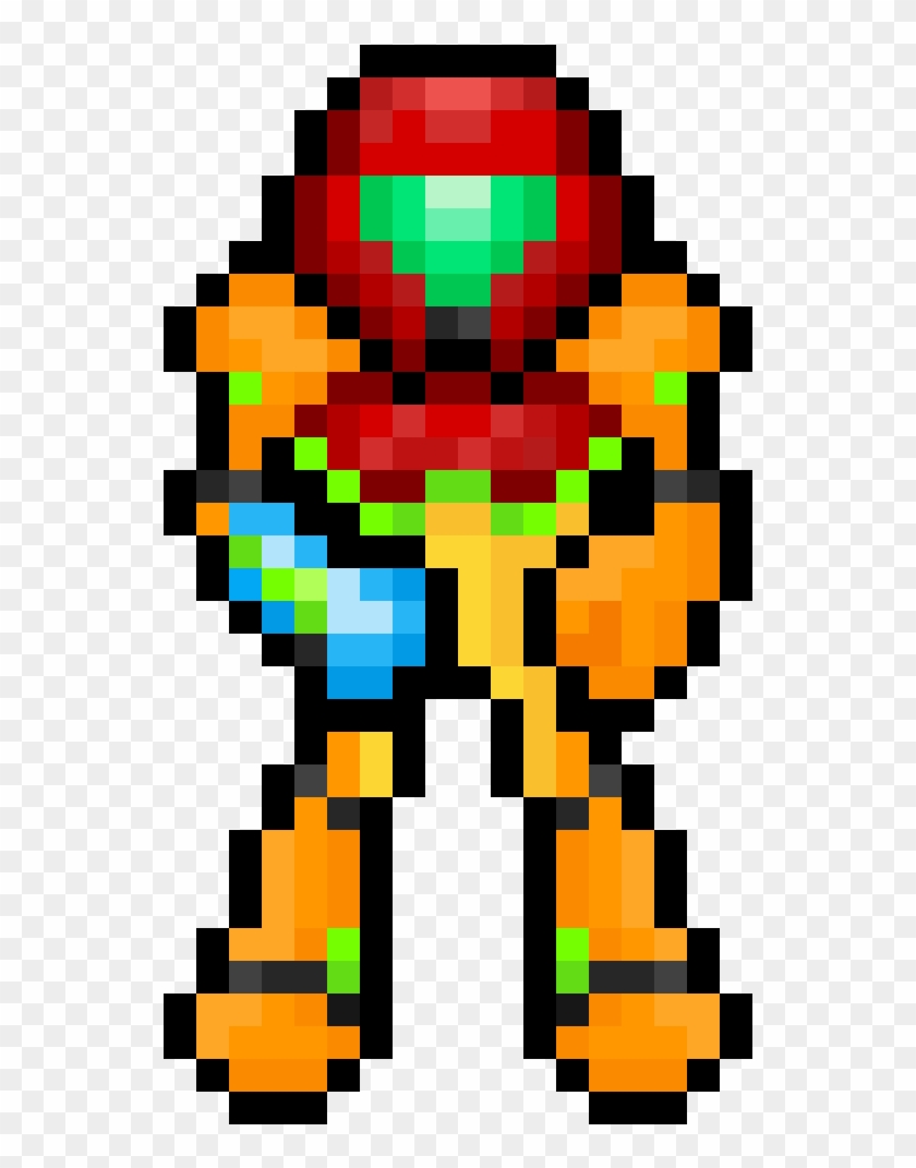 Samus Nes Remastered - 8 Bit Samus Sprite Clipart #22486