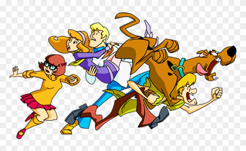 Scooby Doo And His Family Running Image - Scooby Doo Characters Running Clipart