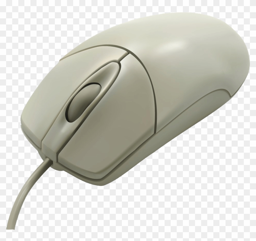 Vintage White Computer Mouse - Old Computer Mouse Png Clipart #22506
