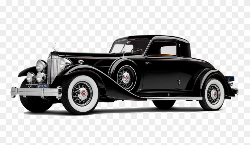 Classic Car Png - Black Vintage Rolls Royce Clipart