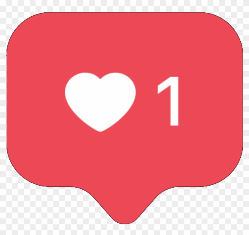 Like Instagram Heart Free Png - Instagram Likes Clipart