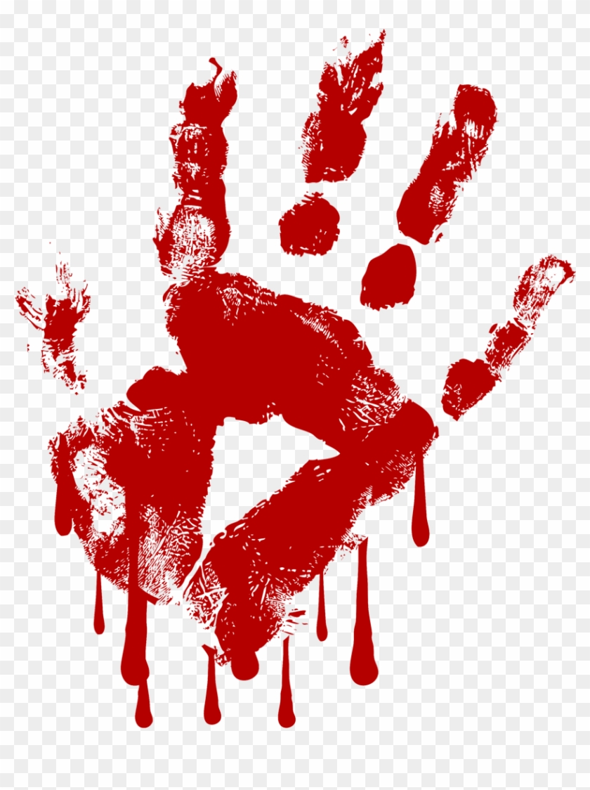 Red Free Collection Download - Bloody Hand With Transparent Background Clipart
