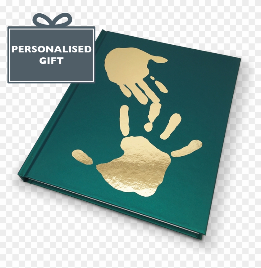 Personalised Foil Blocked Handprint Notebook - Illustration Clipart #22987