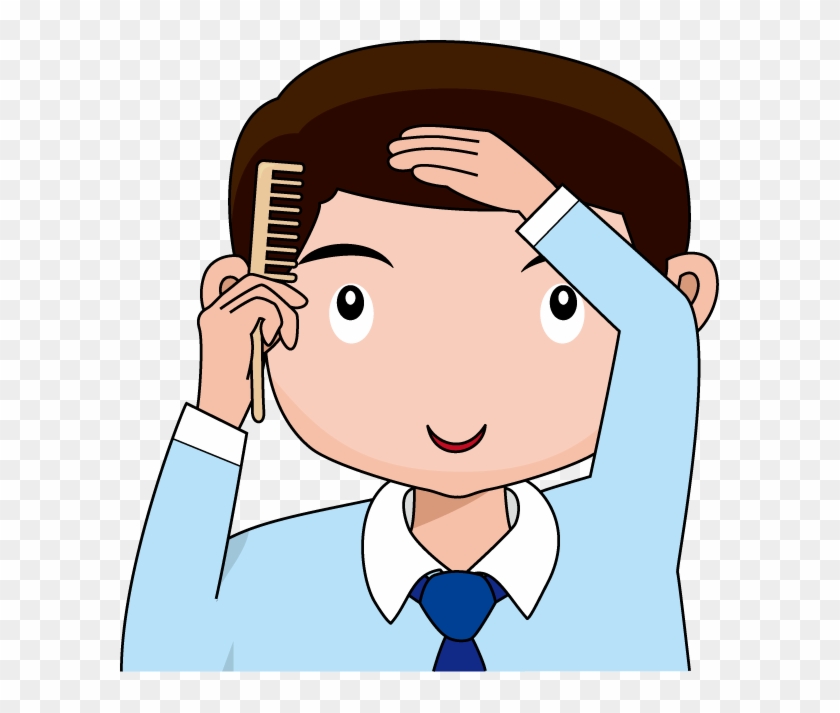 Image Free Stock Brushing Hair Clip Art Net - Combing Hair Clip Art - Png  Download (#23060) - PikPng