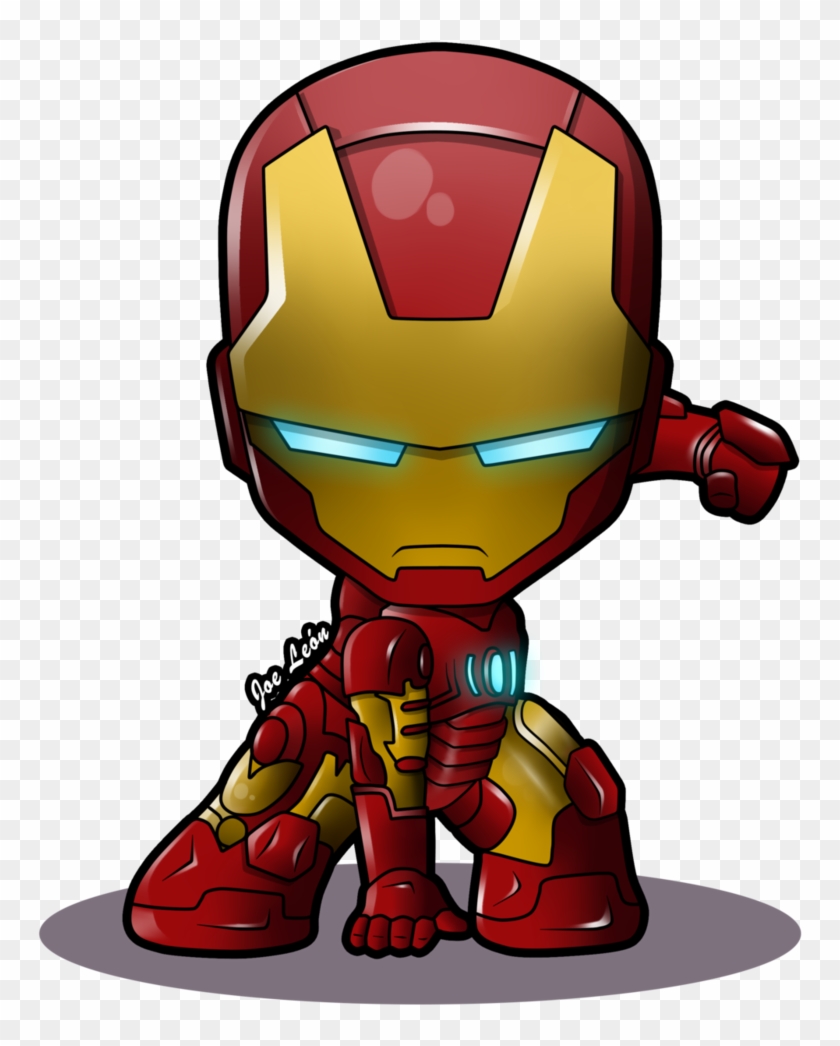 Iron Man Chibi By Joeleon Dag Phv - Iron Man Cartoon Png Clipart #23102