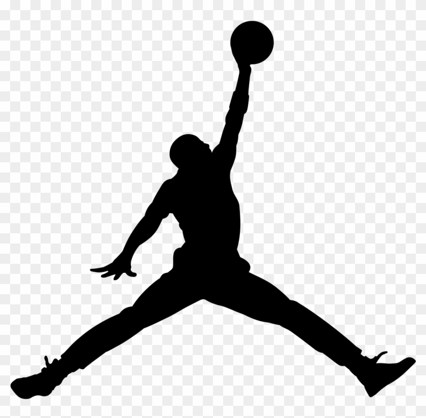 Jordan Logo Jumpman Nike - Air Jordan Logo Png Clipart #23124