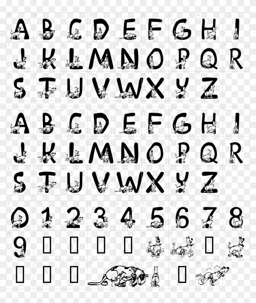 Lms Scooby Doo Font - Scooby Doo Font Clipart #23607