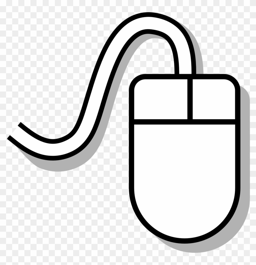 Computer Mouse Clipart Computer Institute - Computer Mouse Drawing Easy - Png Download