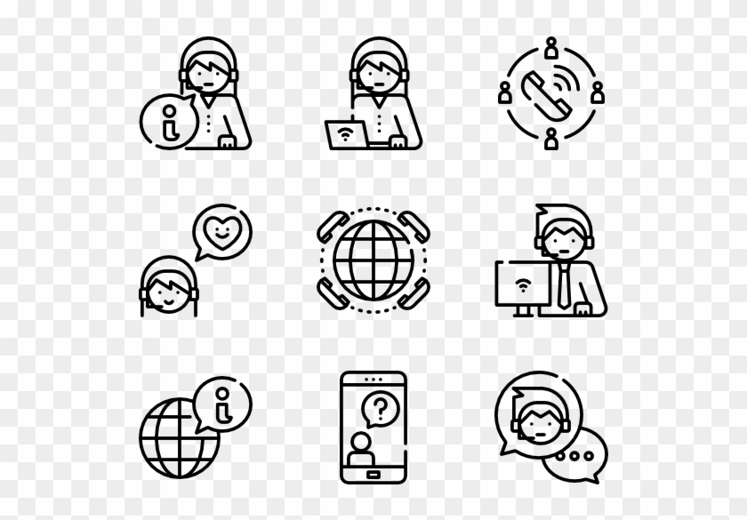 Call Center - Icon Clipart #23935