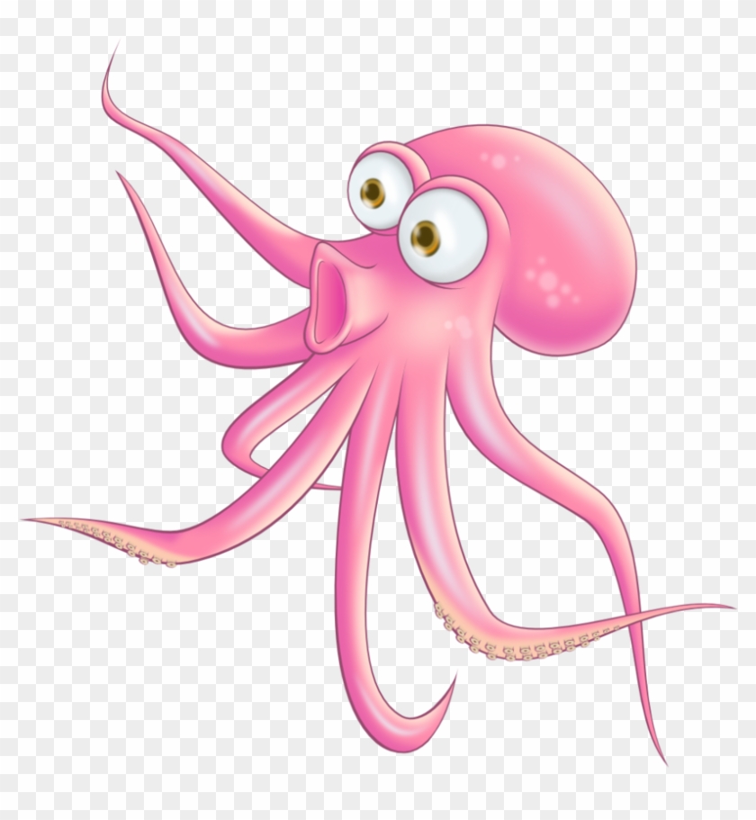 Free Surprised Octopus Clip Art - Clipart Octopus Png Transparent Png