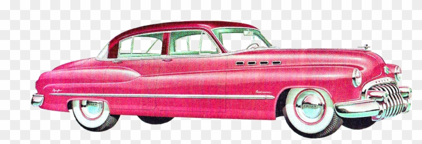 Vintage Old Car Artwork Illustrations Buick Dodge Image - 1950 Car Png Clipart #24175