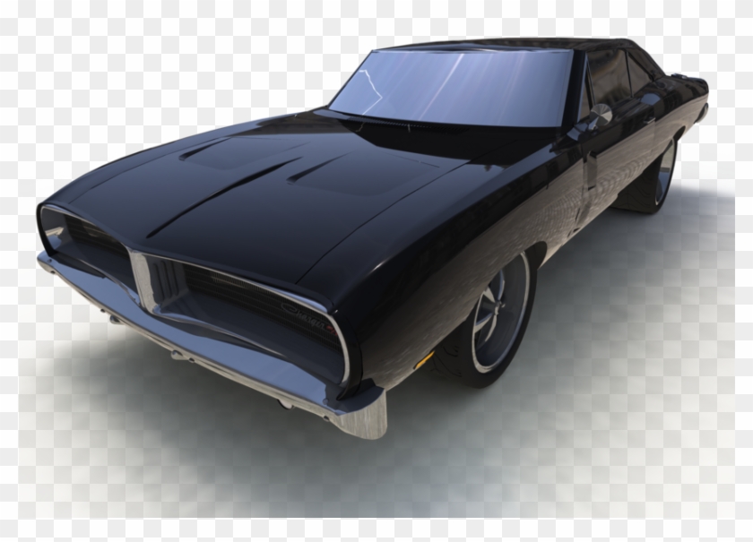 Muscle Car 3d Model Clipart