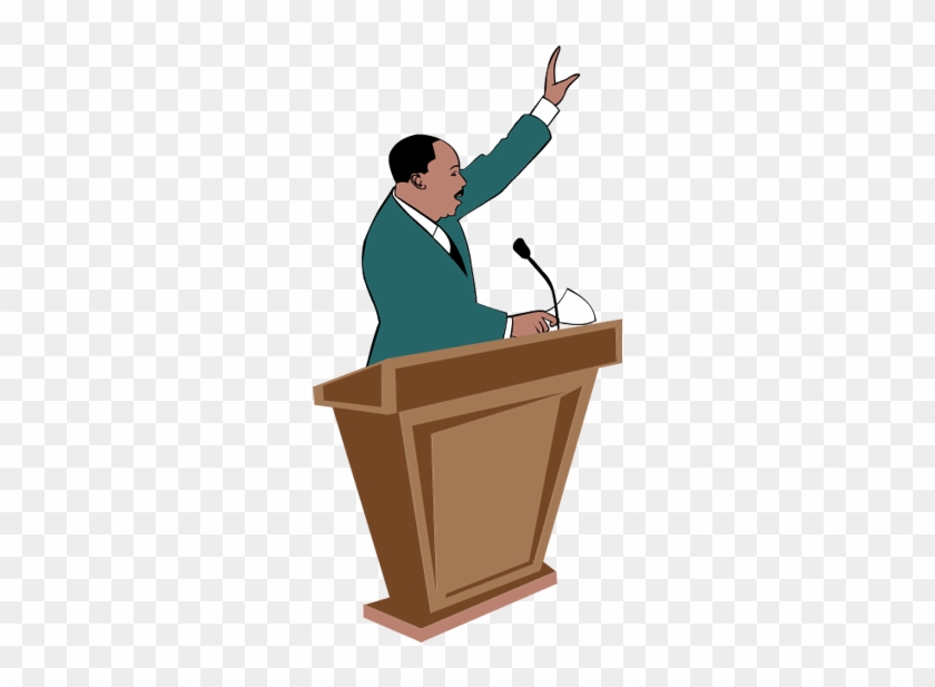 Podium - Martin Luther King Speech Clipart - Png Download