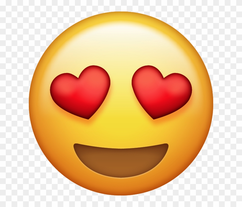 Omg Emoji Png - Heart Eyes Emoji Png Clipart #24453
