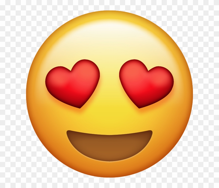 Omg Emoji Png - Heart Eyes Emoji Png Clipart #24453